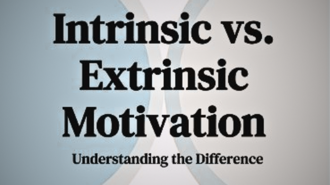 Understanding Intrinsic vs. Extrinsic Motivation - ThankSelf